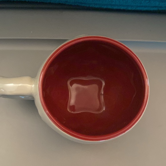 Disney Parks Snow White Evil Queen Poison Apple Skull Mug red & white - Picture 3 of 4